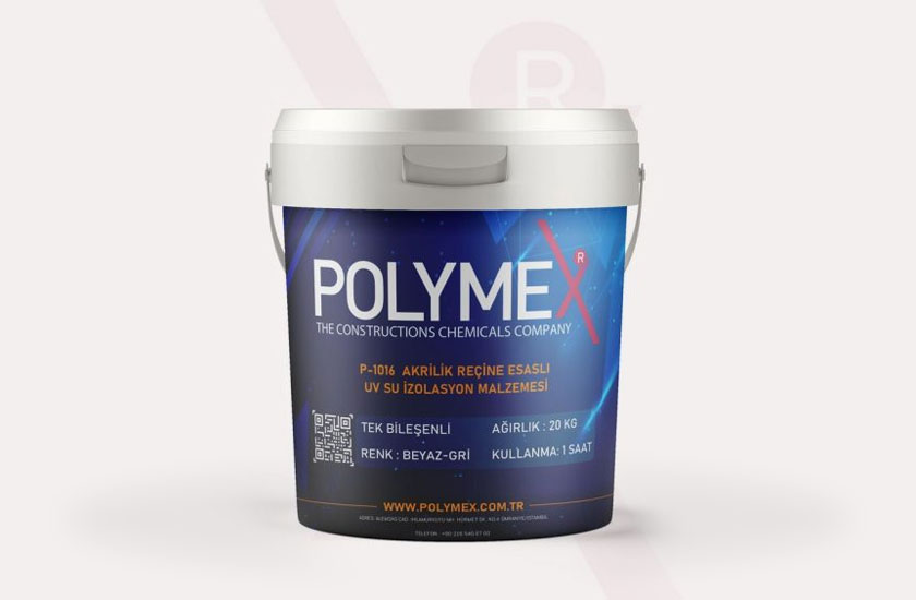 Polymex P-1016 Akrilik Reçine Esaslı UV Su İzolasyon Malzemesi