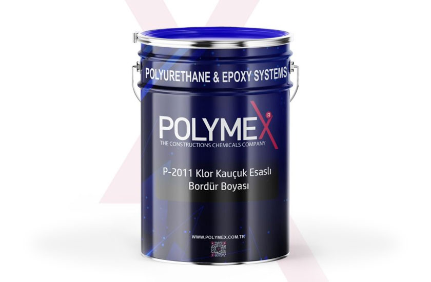 Polymex P-2011 Klor Kauçuk Esaslı Bordür Boyası