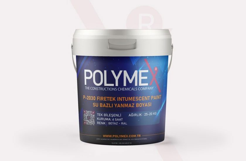 Polymex P-2030 Firetek Intumescent Paint Su Bazlı Yanmaz Boyası