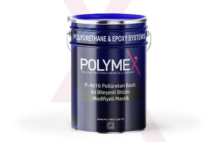 Polymex P-4016 Poliüretan Bazlı İki Bileşenli Bitüm Modifiyeli Mastik