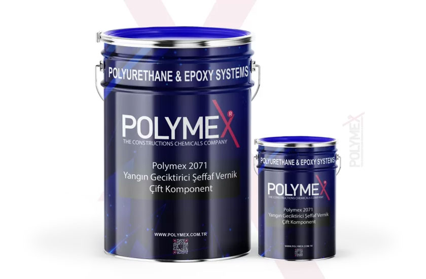 Polymex-2071-Şeffaf Yangın Geciktirici Şeffaf Vernik